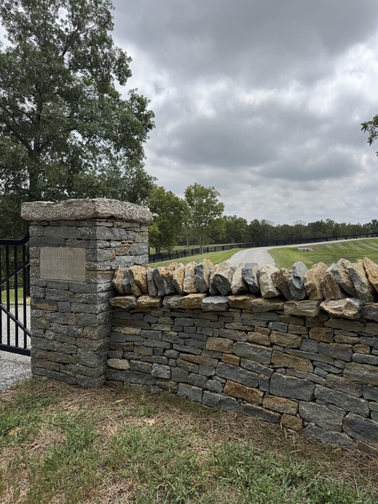 Hidden Gate Farm Dry Stone Entryway - Main Gate